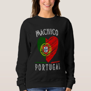 Portugal Flag Heart Machico City Sweatshirt