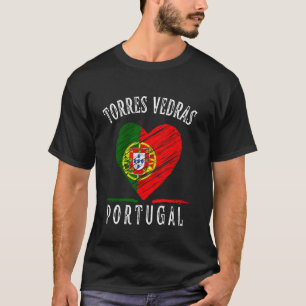 Portugal Flag Heart Torres Vedras City T-Shirt
