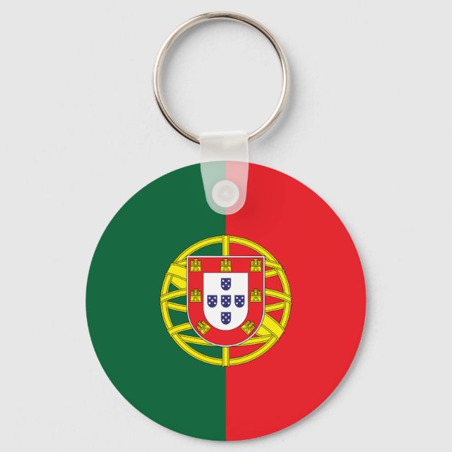 Portugal Flag Key Ring (Front)