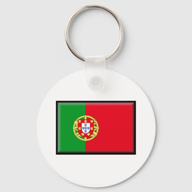 Portugal Flag Key Ring (Front)