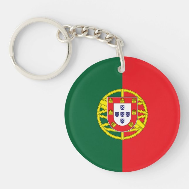 Portugal Flag Key Ring (Front)