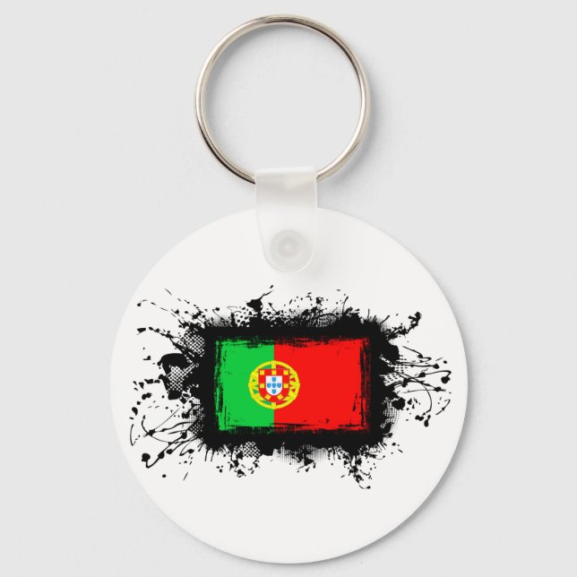 Portugal Flag Key Ring (Front)