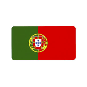 Portugal flag label