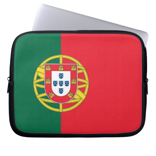 Portugal Flag Laptop Sleeve (Front)