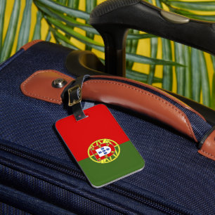 Portugal flag luggage tag