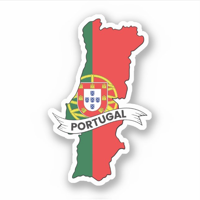 Portugal Flag Map (Front)