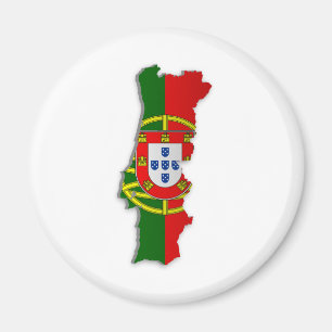 Portugal Flag Map Magnet