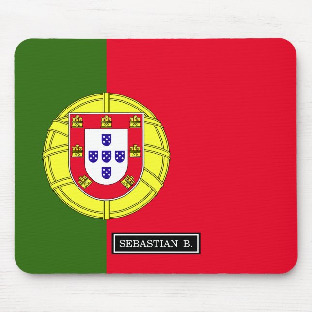 Portugal Flag Mouse Pad (Front)