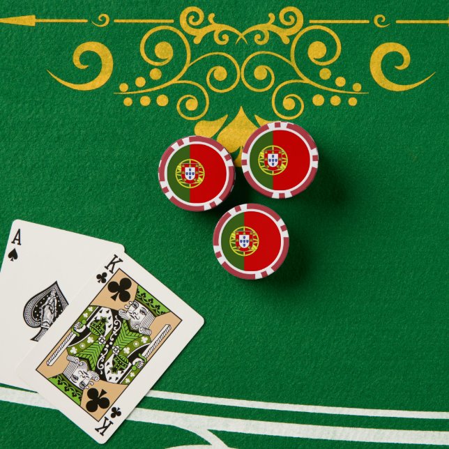 Portugal flag poker chips (Poker Table (Stack))