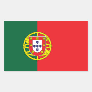 Portugal Flag Rectangular Sticker