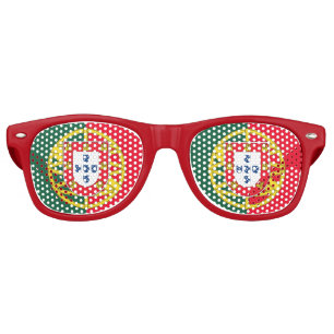 Portugal flag retro sunglasses