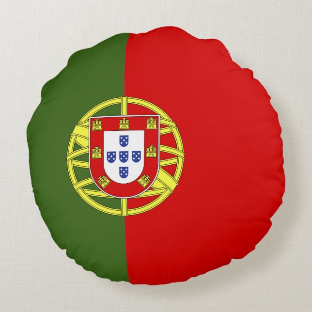 Portugal flag round cushion (Back)