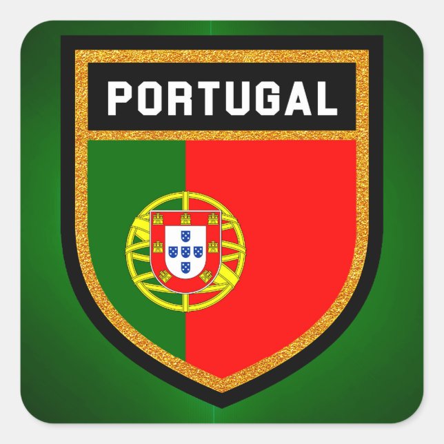 Portugal Flag Square Sticker (Front)