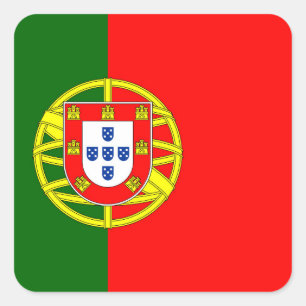 Portugal Flag Square Sticker