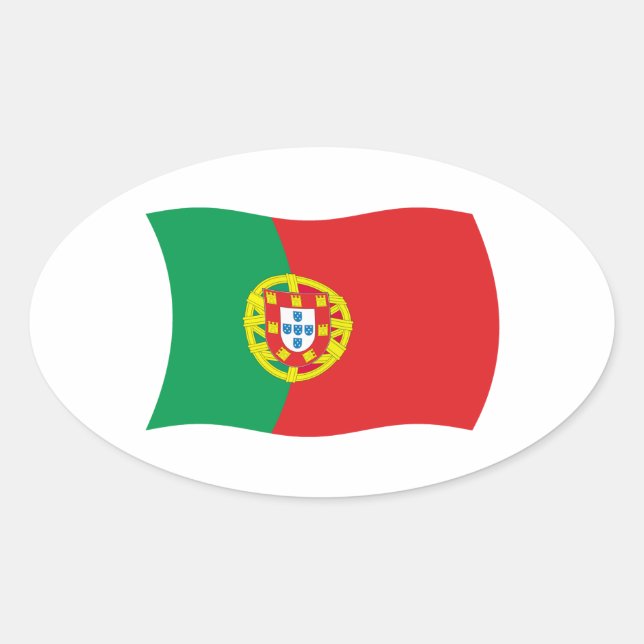 Portugal Flag Sticker (Front)
