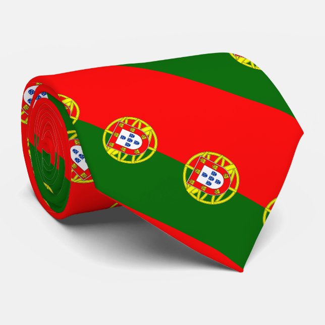 Portugal Flag Tie (Rolled)