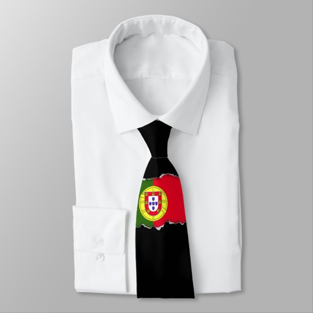 Portugal Flag Tie (Tied)