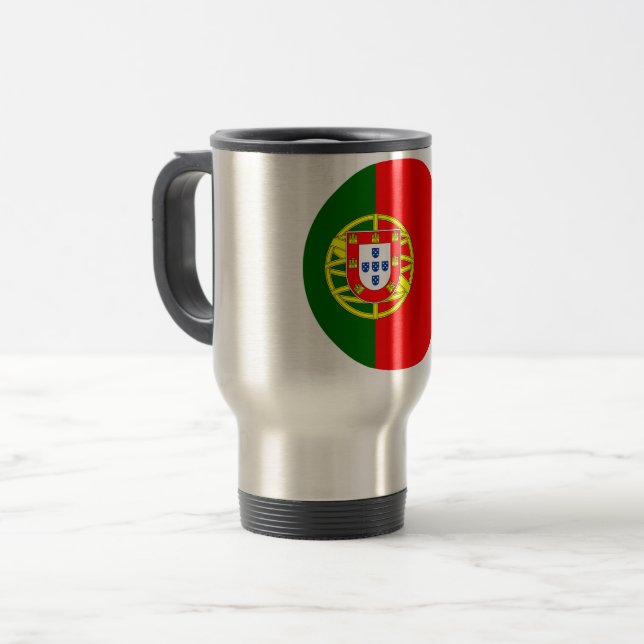 Portugal Flag Travel Mug (Front Left)