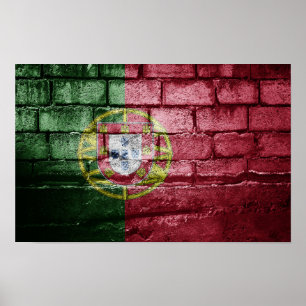 Portugal flag wall poster