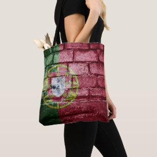 Portugal flag wall tote bag