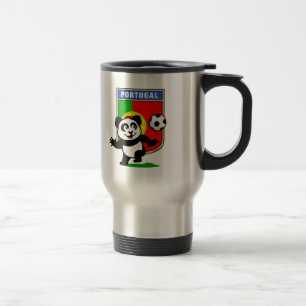 Portugal Football Panda Travel Mug