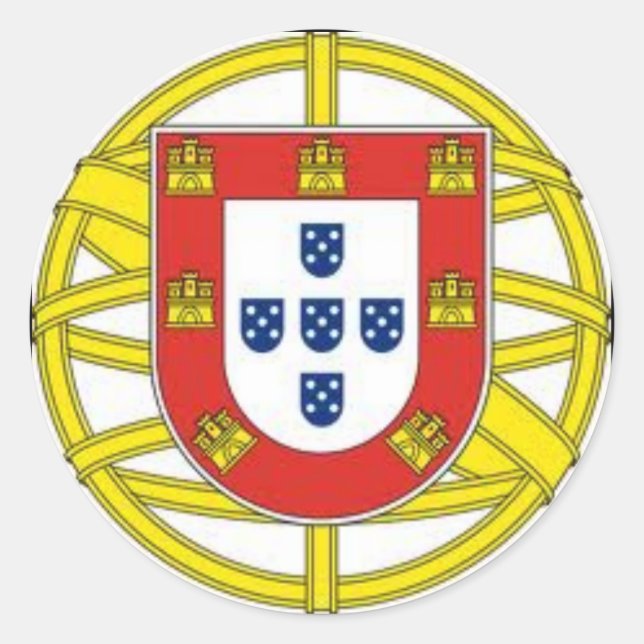 Portugal* Globe Sticker  Escudo Portugues Aesivo (Front)