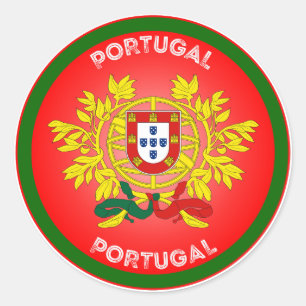 Portugal Heritage Emblem Classic Round Sticker