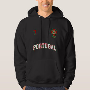 Portugal Hoodie Number 7 Soccer Team Sports Portug
