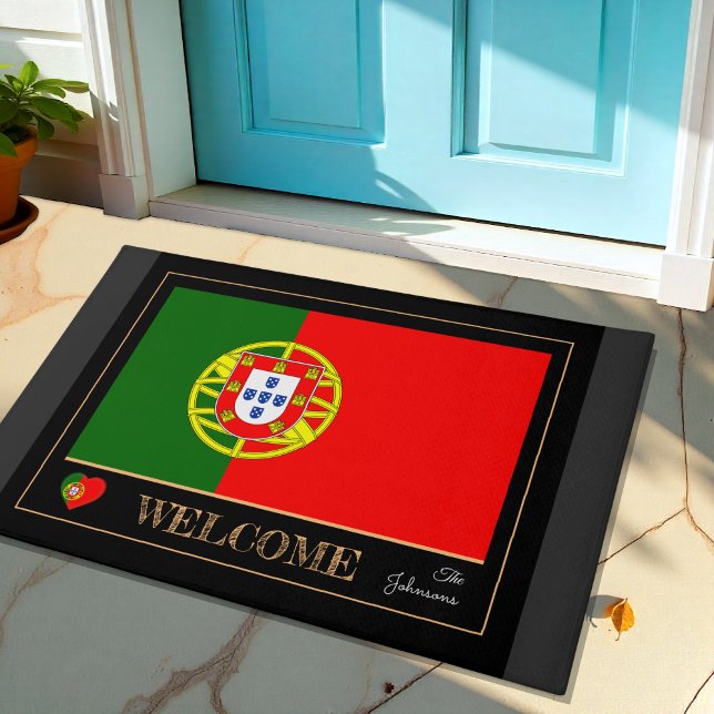 Portugal House mat, Portuguese Flag Welcome Doormat (Creator Uploaded)