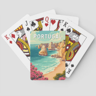 Portugal Illustration Travel Art Vintage Playing Cards