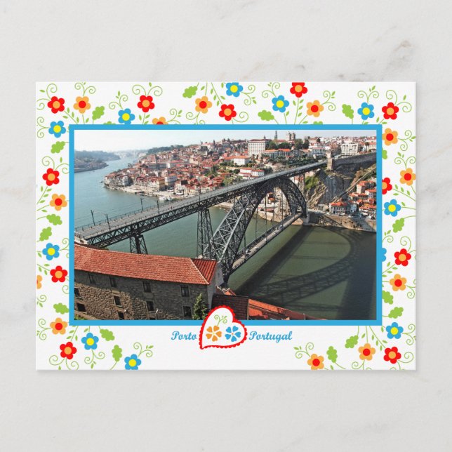 Portugal in photos - Porto D.Luís bridge Postcard (Front)