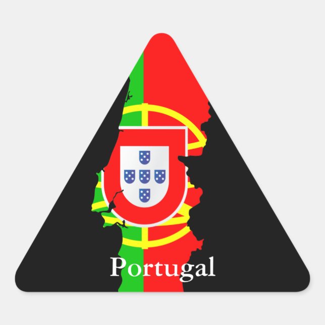 portugal map and flag - sticker (Front)