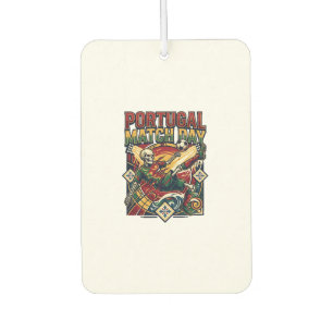 Portugal Match Day Skeleton Striker Nations Countr Car Air Freshener
