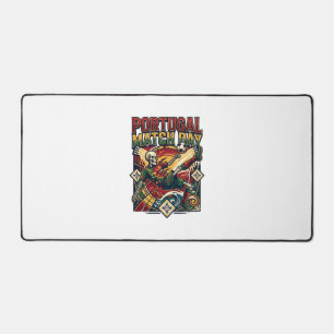 Portugal Match Day Skeleton Striker Nations Countr Desk Mat