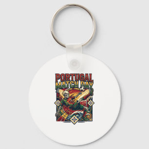 Portugal Match Day Skeleton Striker Nations Countr Key Ring
