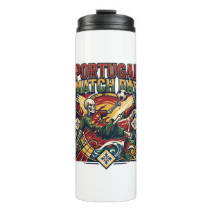 Portugal Match Day Skeleton Striker Nations Countr Thermal Tumbler
