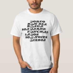 Portugal Mens Good morning Good afternoon White T-Shirt
