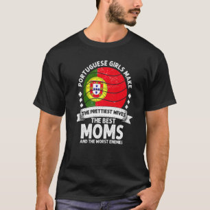 Portugal Mom Mothers Day Mama Portuguese American T-Shirt