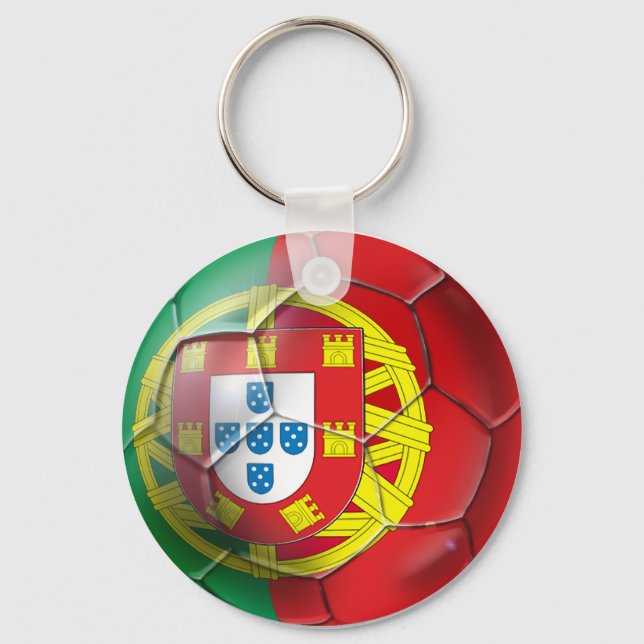 Portugal National football soccer team fans Tees Key Ring (Front)