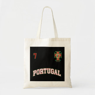 Portugal Number 7 (+BACK) Soccer Team Sports Tee Tote Bag