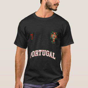 Portugal Number 7 Soccer Team Sports Portuguese Fl T-Shirt