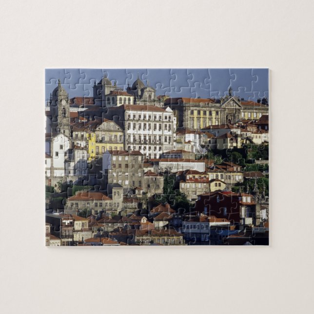 Portugal, Oporto (Porto). Historic houses and Jigsaw Puzzle (Horizontal)