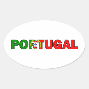 Portugal Oval Sticker