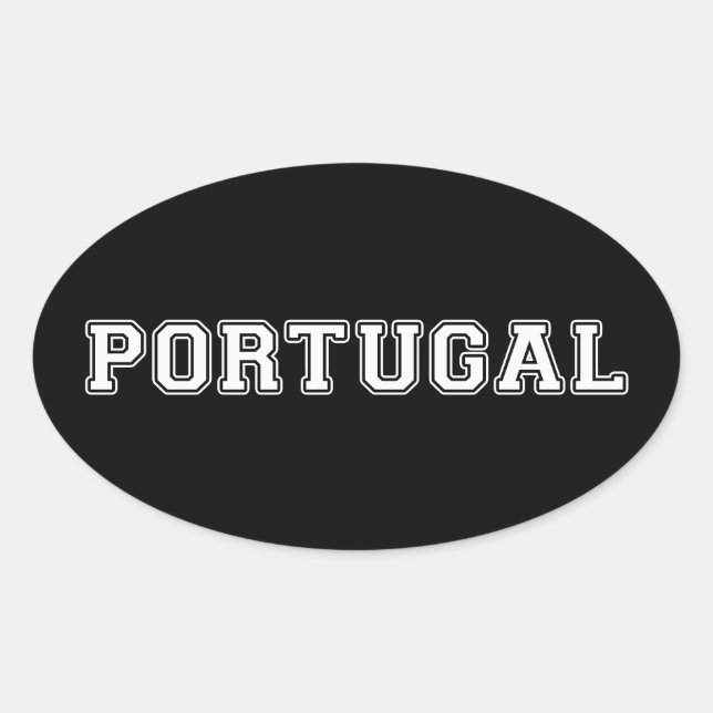 Portugal Oval Sticker (Front)