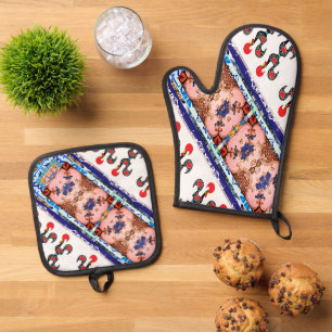 Portugal Oven Mitt & Pot Holder Set
