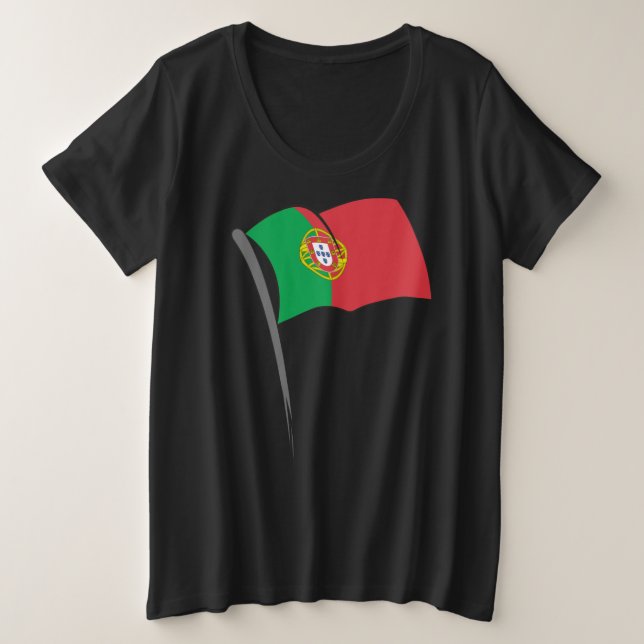 Portugal Plus Size T-Shirt (Design Front)