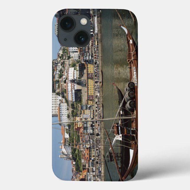 Portugal, Porto, Boat With Wine Barrels Case-Mate iPhone Case (Back)
