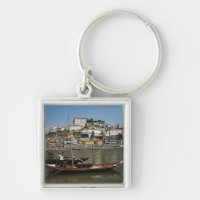 Portugal, Porto, Boat With Wine Barrels