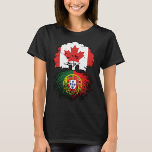 Portugal Portuguese Canadian Canada Tree Roots T-Shirt