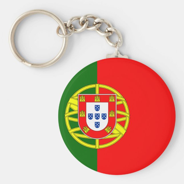 Portugal (Portuguese) Flag Key Ring (Front)